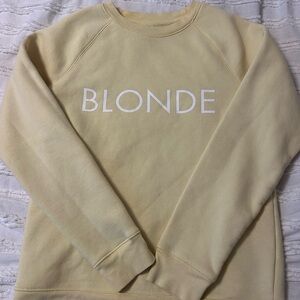 Blonde crew neck